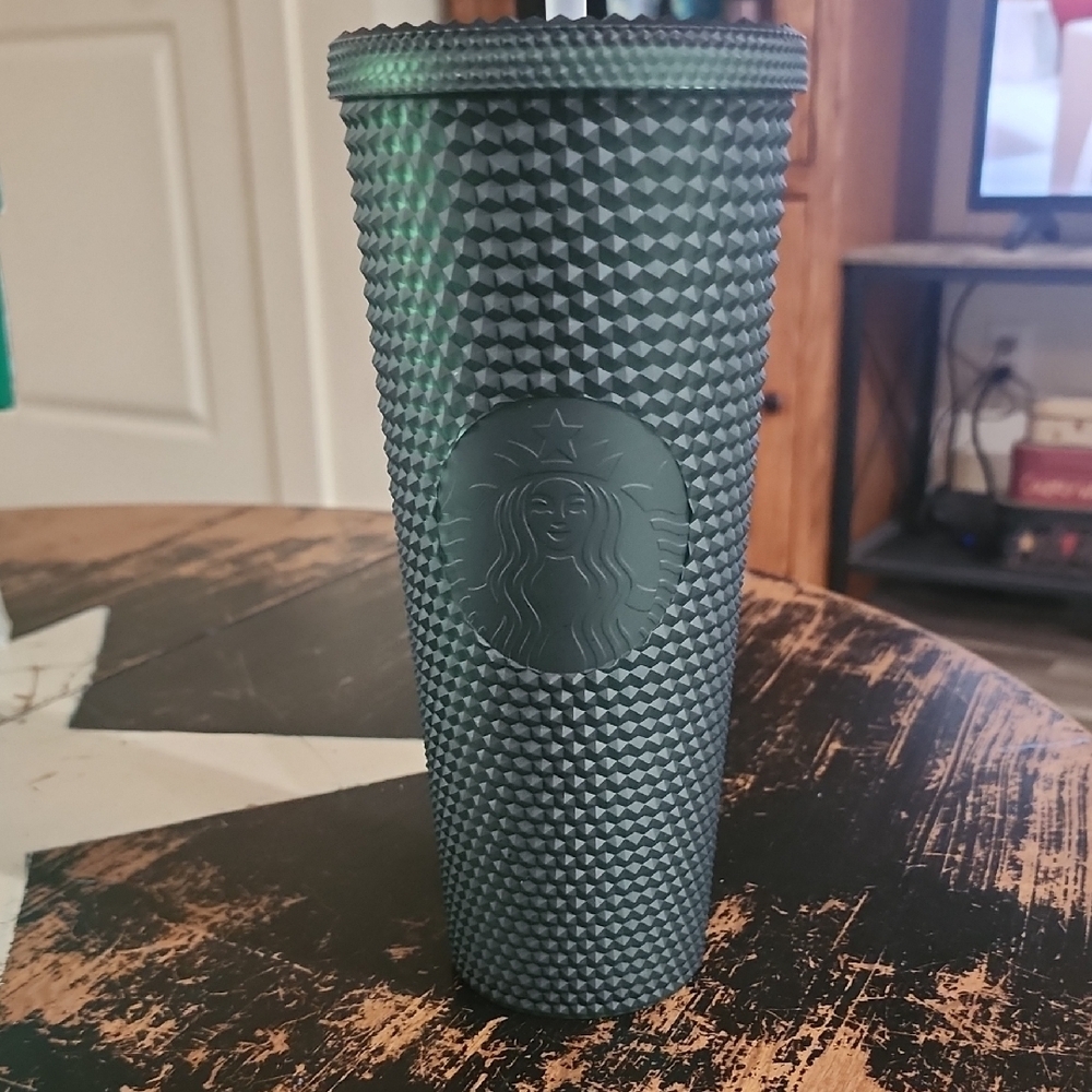 Starbucks Dark Green Jelly Studded Tumbler 24oz Venti NWT